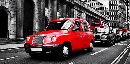 Taxi's in Londen
